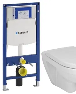 Kúpeľňa GEBERIT Duofix bez tlačidla + WC JIKA LYRA PLUS + SEDADLO duraplastu SLOWCLOSE 111.300.00.5 LY5