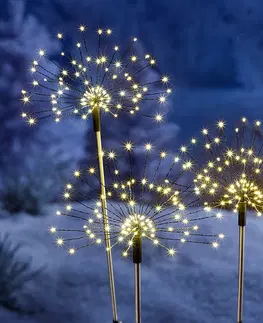 Vianočné dekorácie LED Záhradný zápich Magické kvety