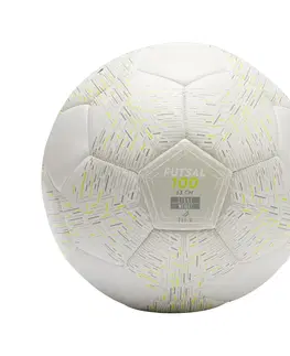 futbal Futsalová lopta 100 Light biela