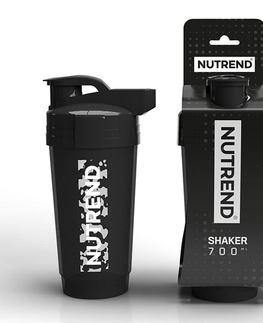 Shakery Shaker Nutrend 2021 700 ml priehľadná so zlatým logom