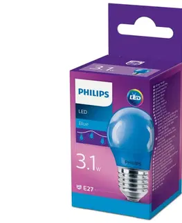 Žiarovky Philips LED Žiarovka  Philips P45 E27/3,1W/230V modrá 