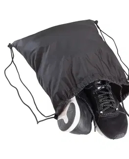 fitnes Skladateľná taška na obuv na fitness čierna