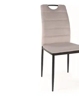 Jedálenské stoličky VIPOS jedálenská stolička, čierna 