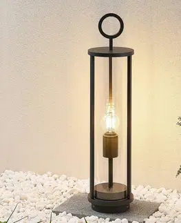 Vonkajšie stojanové svietidlá Lucande Lucande Emmeline soklová lampa, vysoká 50 cm