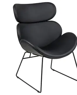 Plastové stoličky Kreslo black