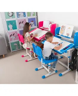 Detské stoly a stoličky Rastúci detský stôl a stolička ALEXIS Sivá