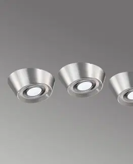 Osvetlenie kuchynskej linky Evotec Podhľadové LED svietidlá PAL CF, 3 kusy, Ø 12 cm