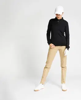 mikiny Dámsky golfový pulóver čierny