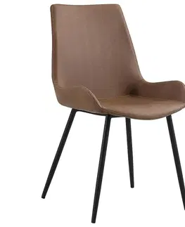 Čalúnené stoličky Stolička Lex Dc9015 hnedá