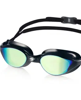Plavecké okuliare Plavecké okuliare Aqua Speed Vortex Mirror Black/Blue/Rainbow Mirror