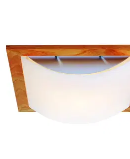 Stropné svietidlá Domus Stella – stropné svietidlo s drevom a lunopalom