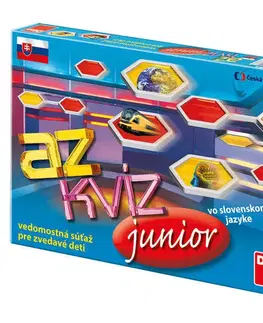 Hračky rodinné spoločenské hry DINOTOYS - Spoločenská hra AZ Kvíz Junior - Sk