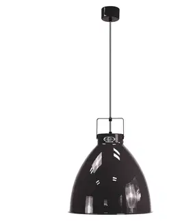 Závesné svietidlá Jieldé Jieldé Augustin A360 závesná lampa lesklá čierna
