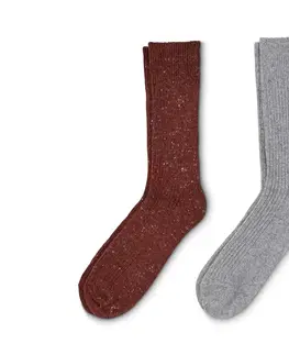 Socks Pletené ponožky s vlnou, 2 páry