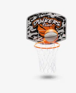 basketbal Basketbalový kôš Mini pre deti a dospelých SK100 Dunkers oranžovo-sivý