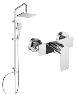 Sprchy a sprchové panely MEXEN/S - Tord sprchový stĺp vrátane sprchovej batérie Alexa, chróm 71240200-00