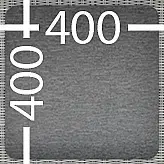 Príslušenstvo DEOKORK Ratanový taburet vr. polstrovania 40 x 40 cm BORNEO LUXURY (sivá)