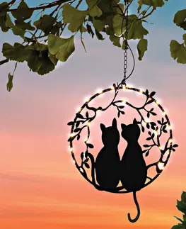 Vonkajšie osvetlenie Solárna dekorácia Mačacia láska