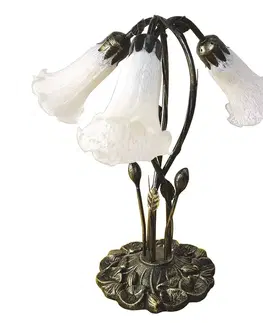 Stolové lampy Clayre&Eef Stolová lampa 5LL-6104, štýl Tiffany