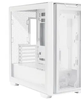 PC skrinky Počítačová skriňa ASUS A21, priehľadné sklo, mATX, biela 90DC00H3-B09000