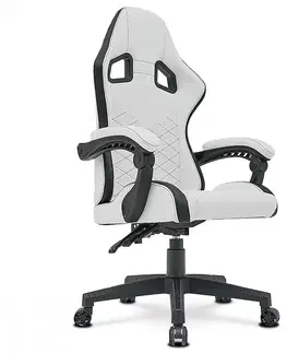 Kancelárske stoličky Herné kreslo KA-L615 Autronic Biela