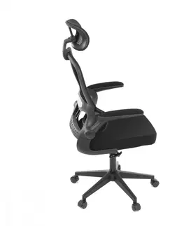 Čalúnené Kancelárska stolička KA-E530 Autronic Čierna