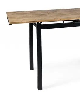 Jedálenské stoly Rozkladací jedálenský stôl GD017 Signal Čierna