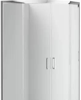 Sprchovacie kúty DEANTE - Funkia chróm - Sprchovací kút, polguľatý, 90x90 cm KYP_051K