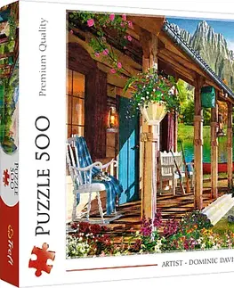 Hračky puzzle TREFL - Puzzle 500 - Chata v horách