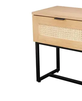 Nočné stolíky LuxD Dizajnový nočný stolík Pacari 50 cm dub