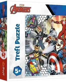 Hračky puzzle TREFL - Puzzle 100 - Slávni Avengeri / Disney Marvel The Avengers