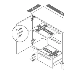 Cabinets & Storage Odkladacia skrinka do kúpeľne »Eklund«, svetlosivá