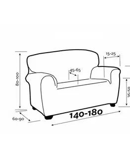 Prehozy Forbyt Napínací poťah na sedačku IRPIN béžová, 140 - 180 cm