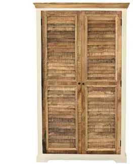 Šatníkové skrine Skriňa Agni 120x200x60 z indický masív mango