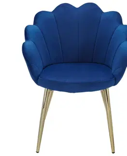 Stoličky Stolička s podrúčkami Modrá