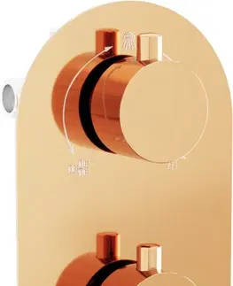 Vane MEXEN - Kai termostatická batérie sprcha / vaňa 3-output rose gold 77603-60