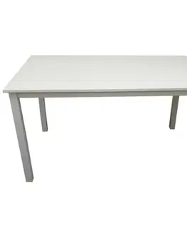 Jedálenské stoly Jedálenský stôl, biela, 110x70 cm, ASTRO NEW