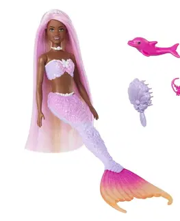 Hračky bábiky MATTEL - Barbie Barbie A Dotyk Kúzla Morská Panna Brooklyn