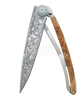 Outdoorové nože Vreckový nôž Deejo DEE027 Tattoo 37g, design "Art nouveau ", juniper wood