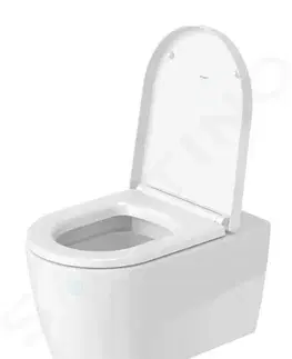 Záchody DURAVIT - ME by Starck Závesné WC, Rimless, s WonderGliss, alpská biela 25290900001