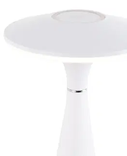 Stolove lampy Stolná lampa biela vrátane 3-stupňovej LED stmievateľnej IP44 nabíjateľná - Espace
