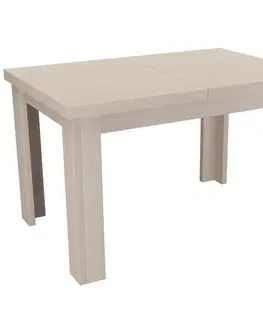 Jedálenské stoly Rozkladací stôl  malý 120/160x80cm dub santana