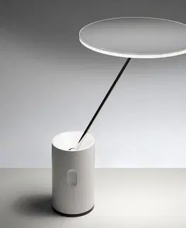 Stolové lampy na písací stôl Artemide Stolná LED lampa Artemide Sisifo v bielej