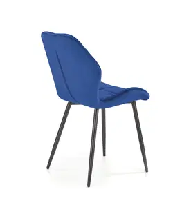 Jedálenské stoličky HALMAR K453 jedálenská stolička granátová / čierna