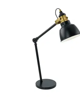 Lampy Eglo Eglo 49523 - Stolná lampa THORNFORD 1xE27/40W/230V 