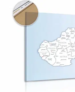 Obrazy na korku Obraz na korku mapa Slovenskej republiky