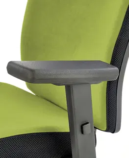 Kancelárske stoličky HALMAR Pop kancelárska stolička s podrúčkami čierna / zelená