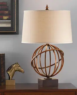 Stolové lampy FEISS Dizajnérska textilná stolná lampa Spencer
