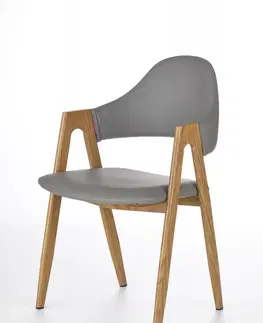 Jedálenské stoličky a kreslá Jedálenská stolička K247 Halmar Sivá