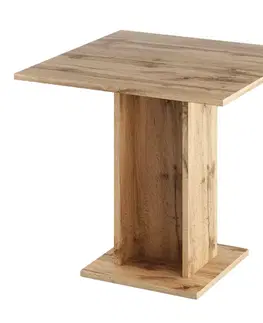 Jedálenské stoly Jedálenský stôl, dub wotan, 79x79 cm, EUGO